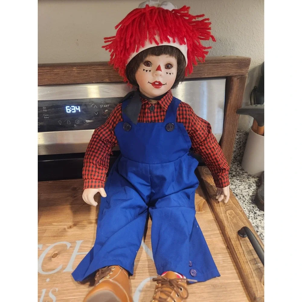 Danbury Mint Raggedy Andy Doll by Kelly Rubert 23 Inch Extra Raggedy Ann Clothes